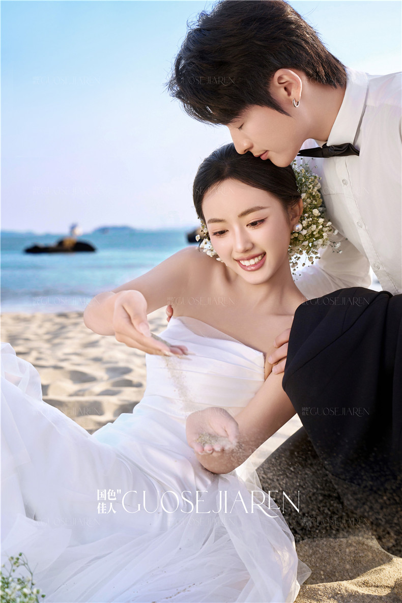 厦门婚纱照口碑推荐商家国色佳人海景婚纱照