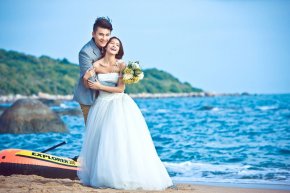 应该如何拍好海边的婚纱照