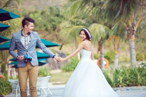 矮个子新娘怎样拍出完美婚纱照