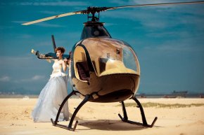 高个子新娘怎么拍婚纱照 展现优雅气质