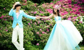 多种拍婚纱营造的神奇画面感