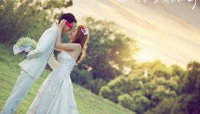 短上衣=大长腿-水下婚纱摄影