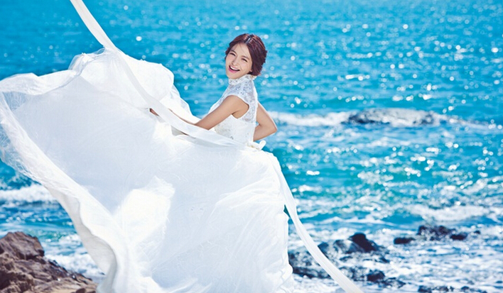 龙岩拍婚纱照-海景照