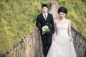 婚纱摄影拍摄也可以体验当地的特色