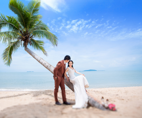 婚纱摄影胖新娘如何拍摄显得苗条