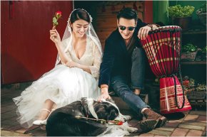 新人带着狗狗拍婚纱照要注意什么