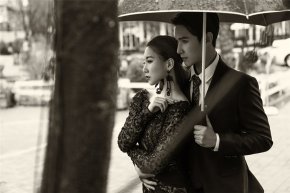 12种搞怪姿势助你打造个性婚纱照