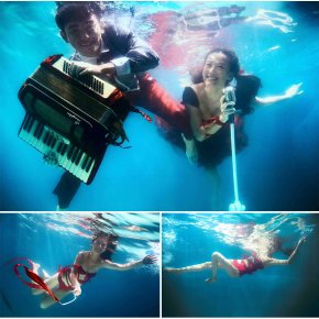 你有没有勇气拍一组好看的水下婚纱摄影照片