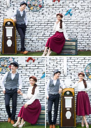 厦门婚纱照你的婚鞋让你没在足间