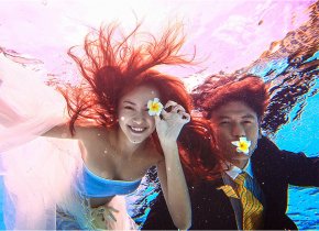 厦门婚纱摄影的水下婚纱照是美好幸福的见证