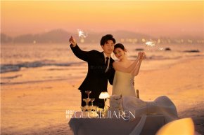 厦门夕阳婚纱照完整拍摄攻略｜橘子海落日氛围